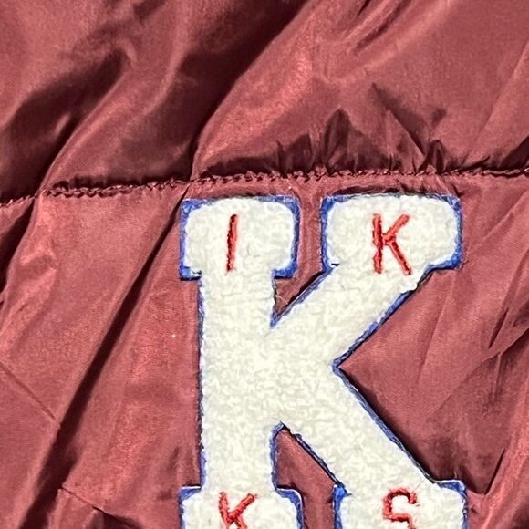 Ikks Reversible Puffer Quilted Vest Burgandy/Navy Boys 14 - Picture 7 of 9